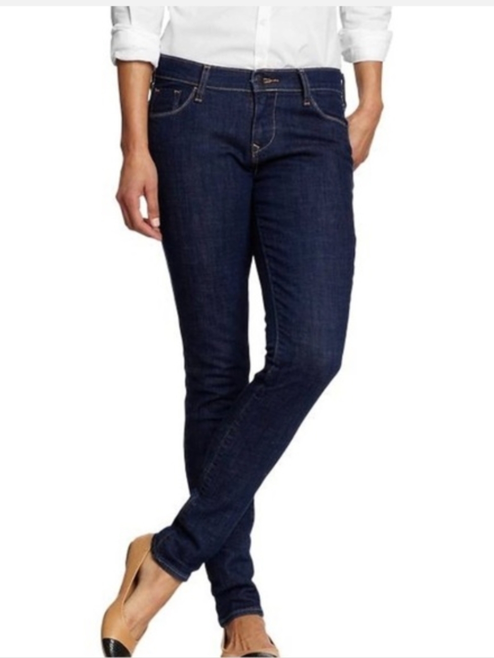 The Sweet Heart Dark Blue Women's Skinny Jeans 6 Short